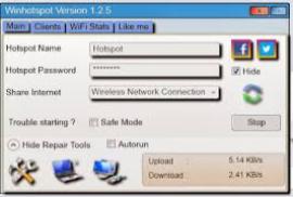 Winhotspot Virtual WiFi Router 2